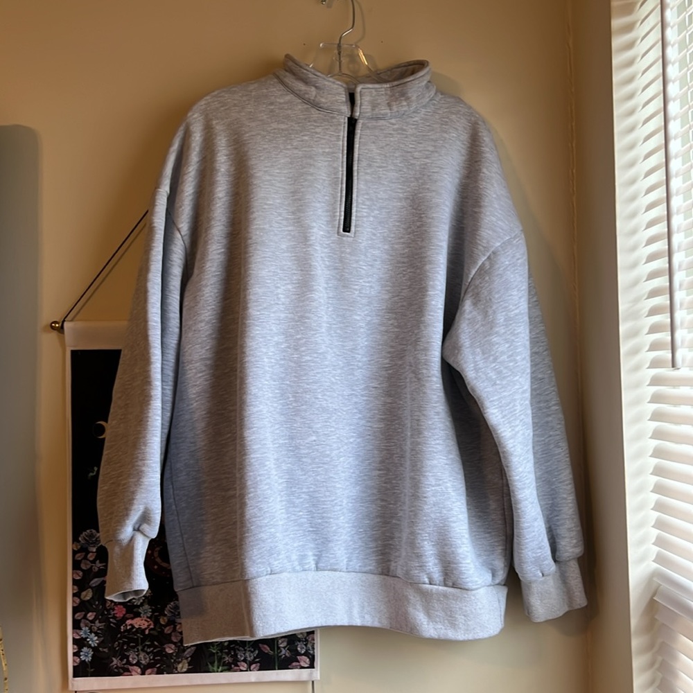 Gray Boyfriend Sweatshirt - Picture 2 of 3